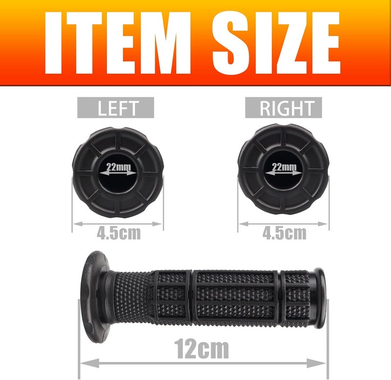 APPYU 7/8'' ATV Grips Upgrade Universal Handlebar Grips Soft Rubber Thumb Throttle Motorcycle Grip for Polaris Kid Youth 4 Wheeler Quad 400ex Banshee Blaster Raptor 350 Warrior 350 Raptor 660 - Image 4